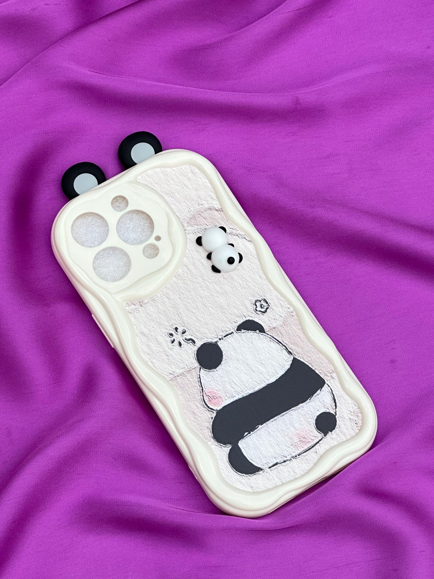 Cute Panda IPhone Cover For Girls with Panda Holder