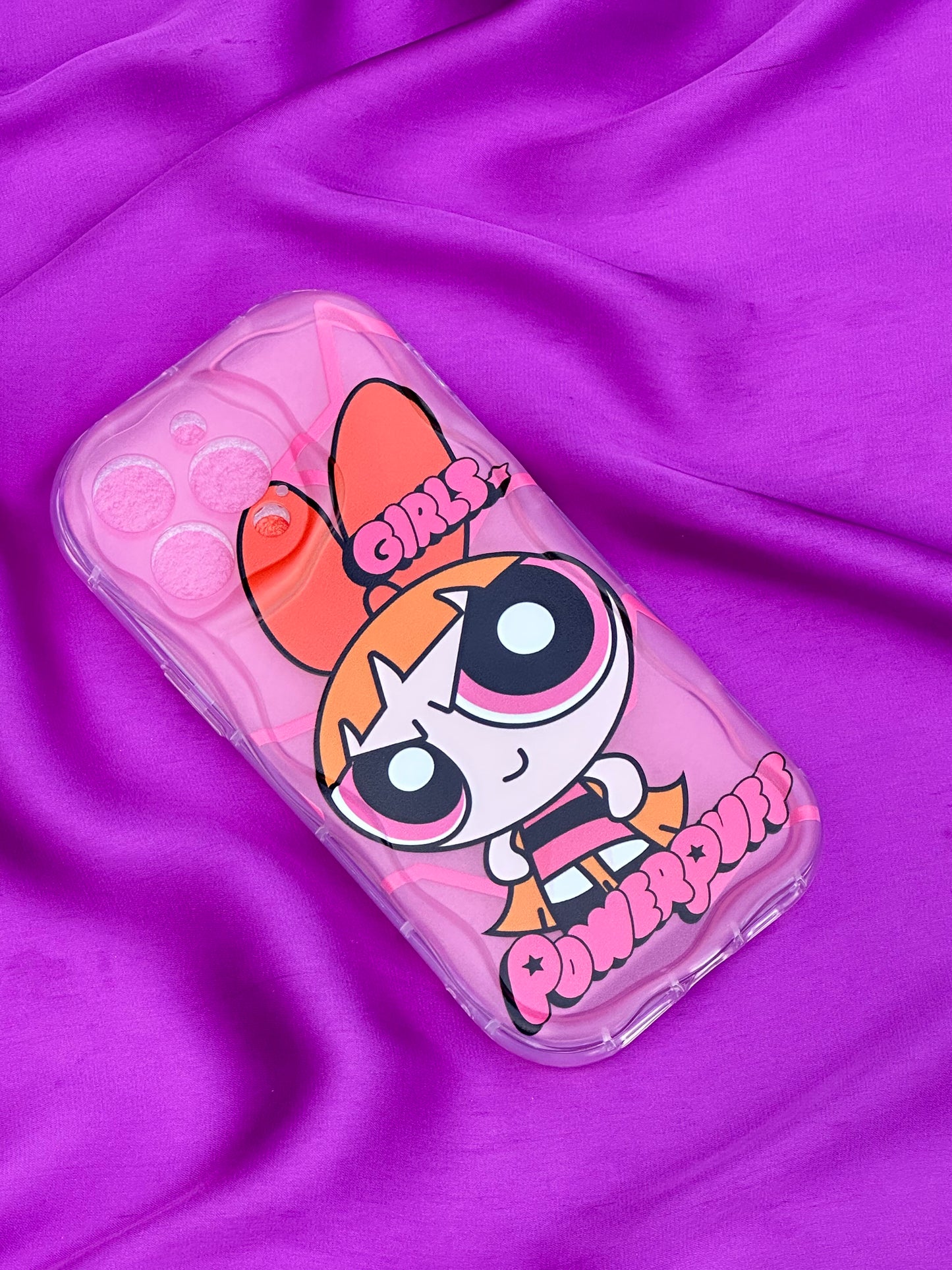 PowerPuff Girls iPhone Cover with Glasses Pink Color